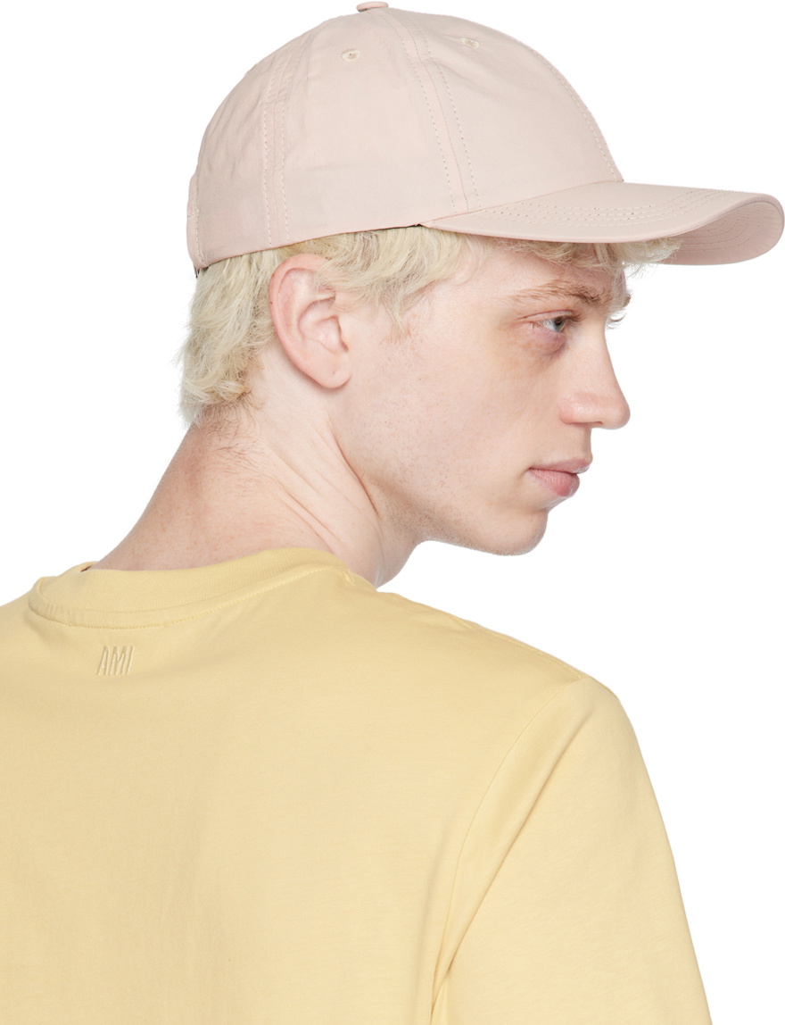 AMI Alexandre Mattiussi Pink Ami de Cœur Studs Cap