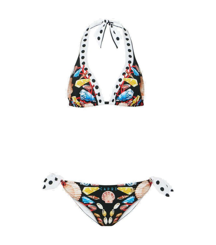 Photo: Dolce&Gabbana Capri printed halterneck bikini