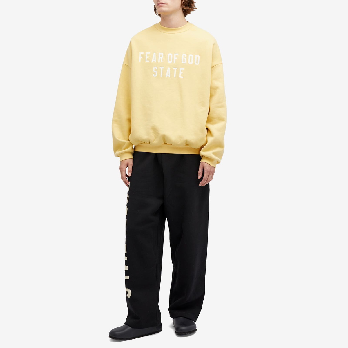 【FOG Essentials】 Amber Heavy Fleece Crew Neck Sweatshirt Fear of God ESSENTIALS Amber Heavy Fleece Crew Neck