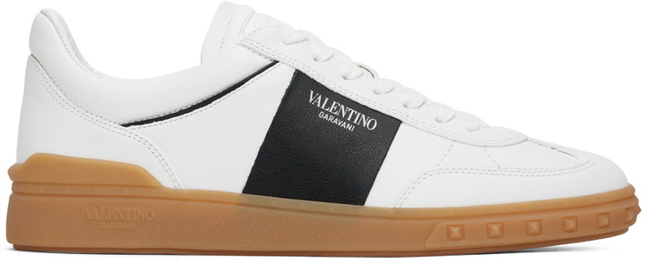 Photo: Valentino Garavani White & Black Upvillage Low-Top Sneakers