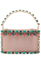 Rosantica Mini Holli Buganville Crystal-embellished Satin top Handle bag - Pink - One Size