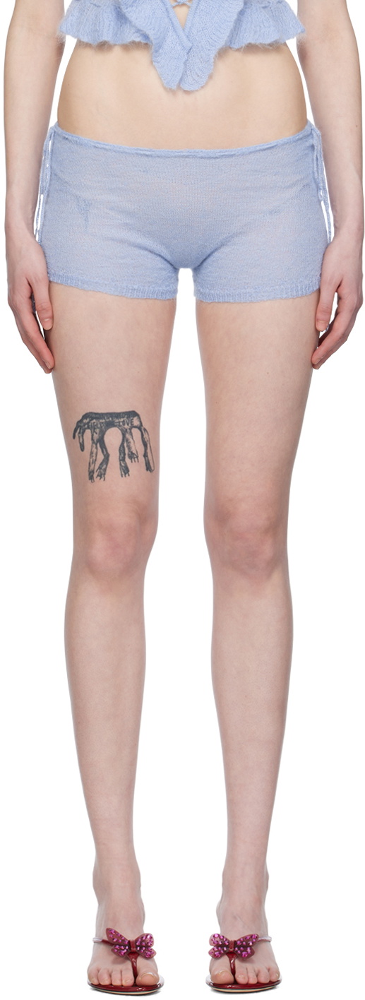 GUIZIO Blue Drawstring Shorts