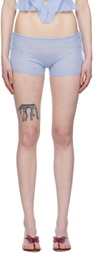 GUIZIO Blue Drawstring Shorts