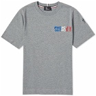 Moncler Grenoble Men's Short Sleeve T-Shirt in Grey