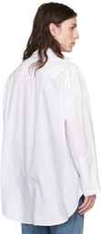 R13 White Drop Neck Shirt