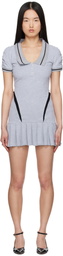 Ashley Williams Gray Amelia Minidress
