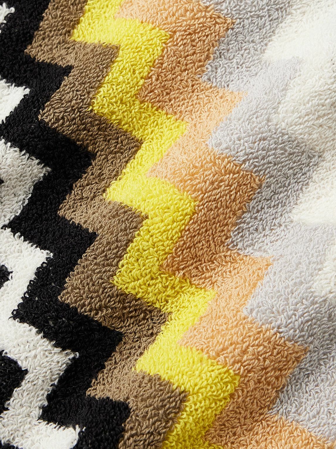 Missoni Home - Curt Striped Cotton-Terry Jacquard Hooded Robe - Multi