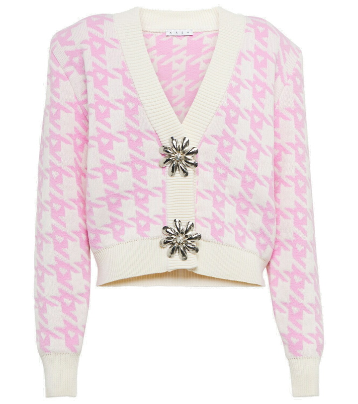 Photo: Area - Checked crop cardigan