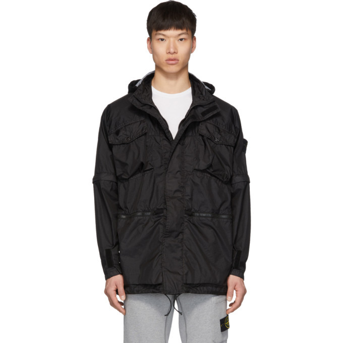 Stone Island Black Membrana 3L-TC Jacket Stone Island