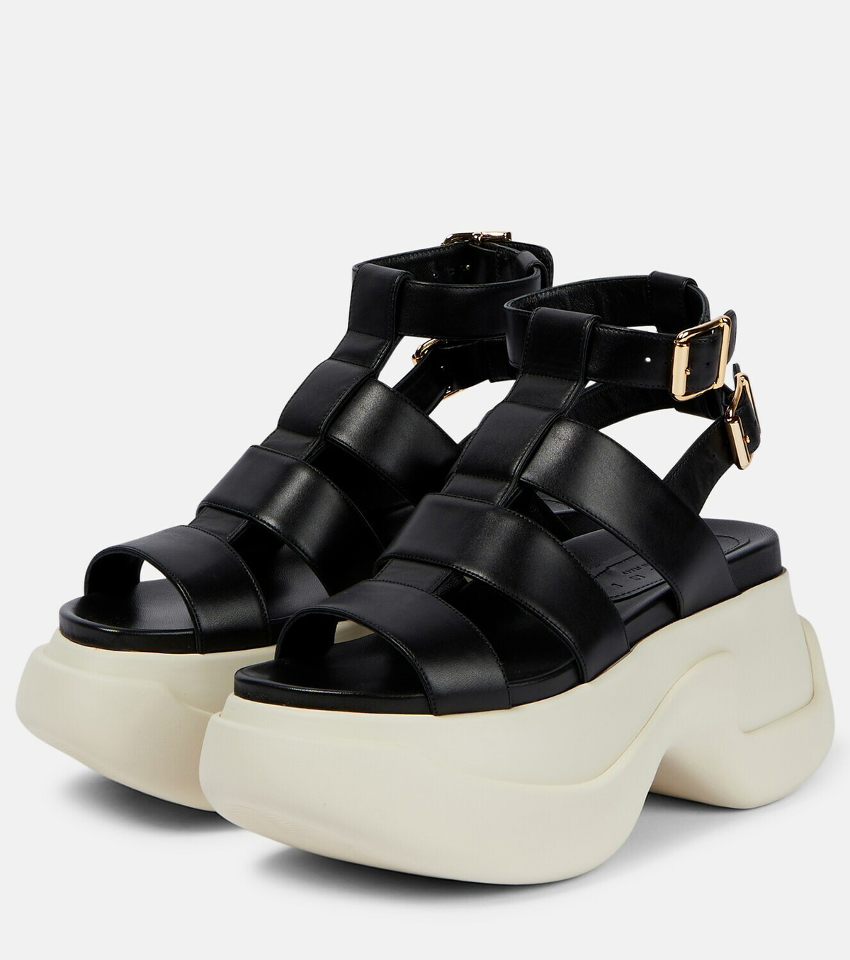 Marni - Leather platform sandals Marni