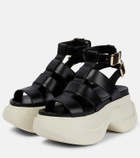 Marni - Leather platform sandals