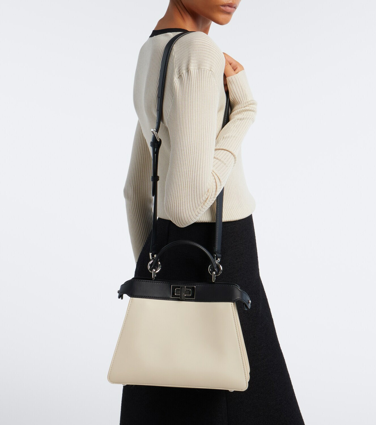 Fendi Peekaboo® ISeeU Small leather top-handle bag