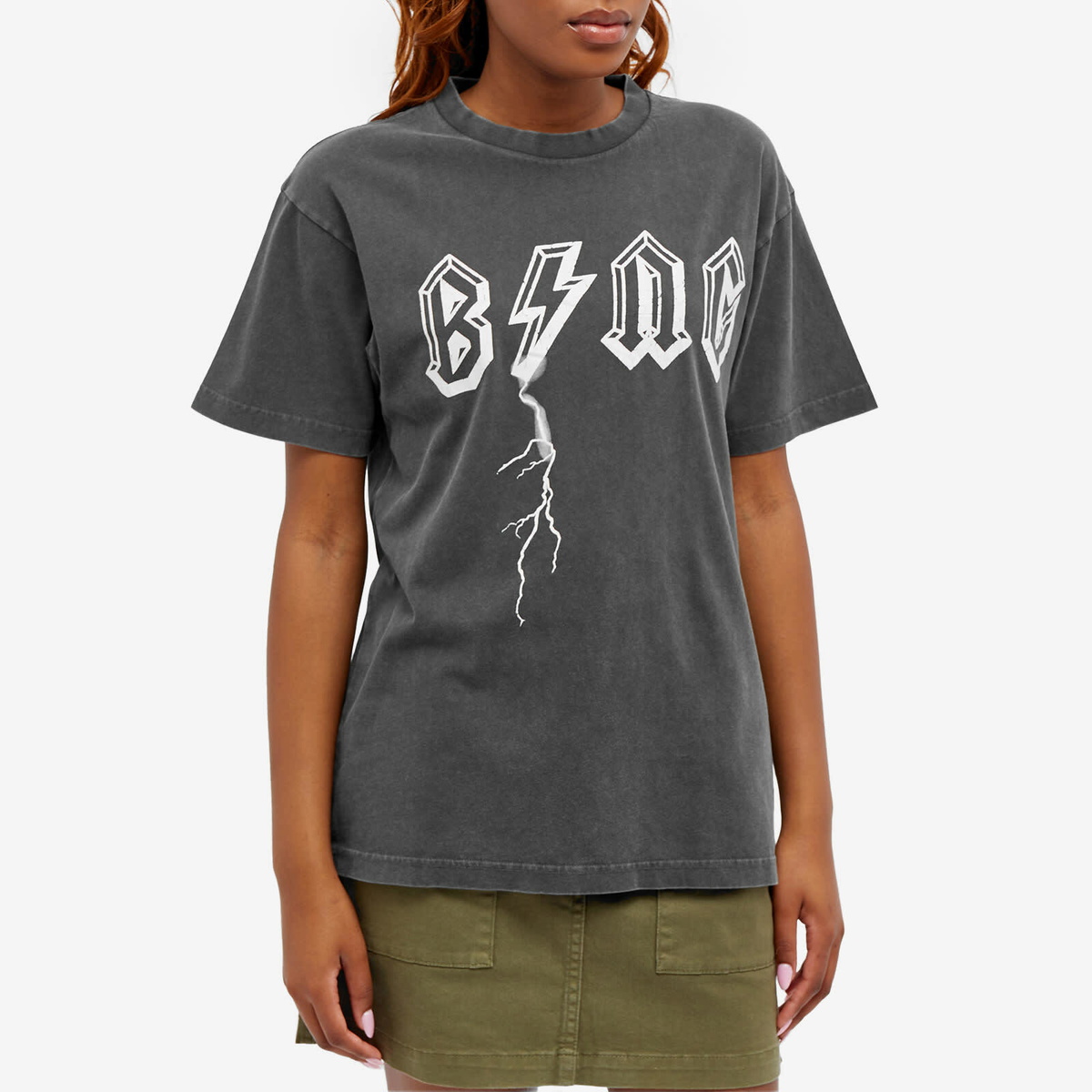 【新品】タグ付　アニービン　ANINE BING Tシャツ　S　 黒　ブラック ANINE BING/アニービン WALKER TEE SPOTTED LEOPARD Tシャツ（T