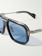 Jacques Marie Mage - Donohu Aviator-Style Silver-Tone and Acetate Sunglasses