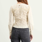 Damson Madder Women's Elliana Smocked Cardigan in Butter