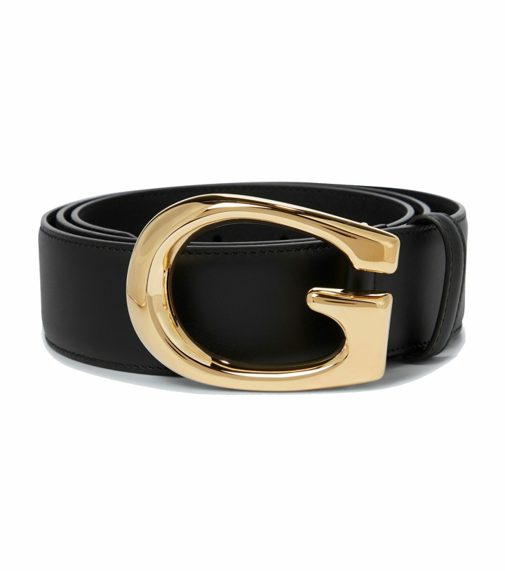 Photo: Gucci - G buckle leather belt