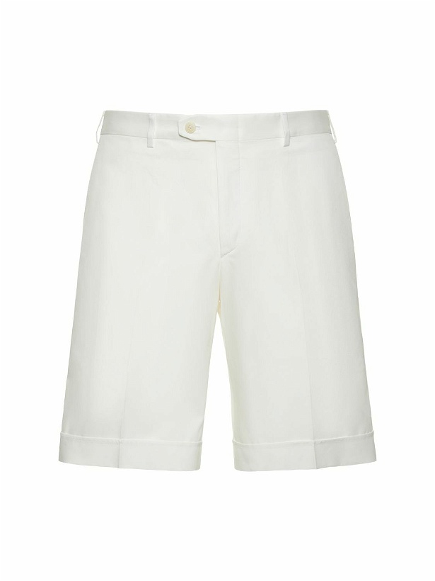 Photo: BRIONI - Lerici Cotton Gabardine Bermuda Shorts