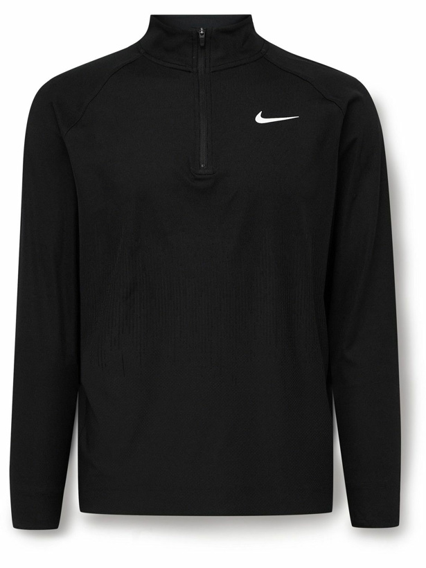 Photo: Nike Golf - Tour Dri-FIT ADV Half-Zip Golf Top - Black