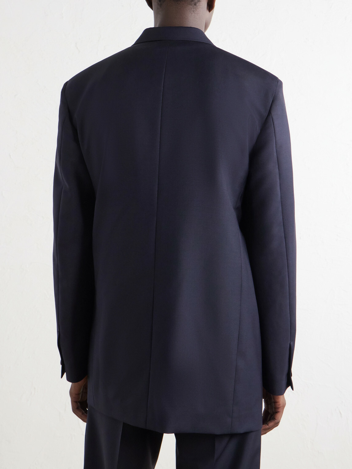 Jil Sander - Wool and Mohair-Blend Grain De Poudre Blazer - Blue