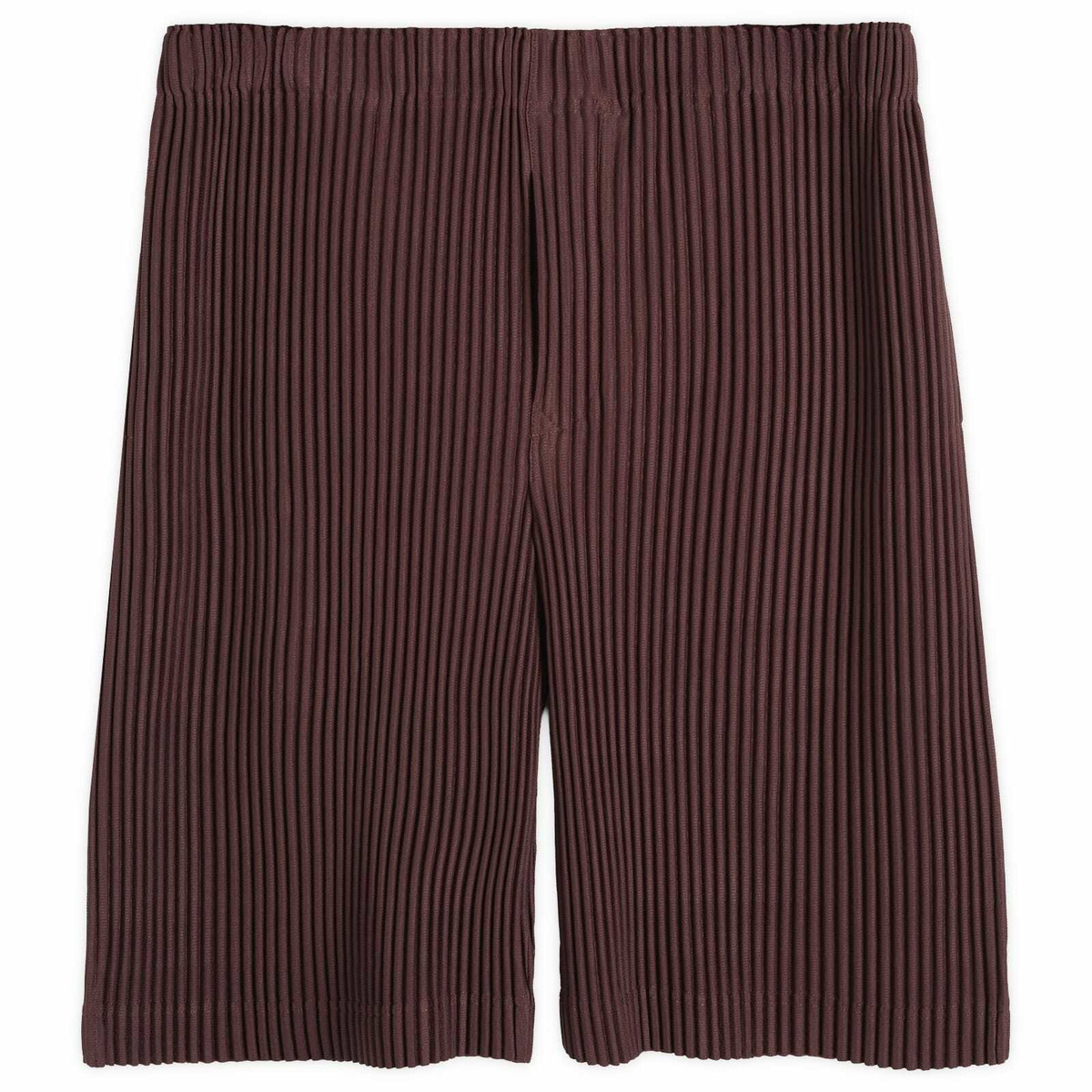 HOMME PLISSÉ ISSEY MIYAKE Black Tight Twist Cotton Knit Shorts