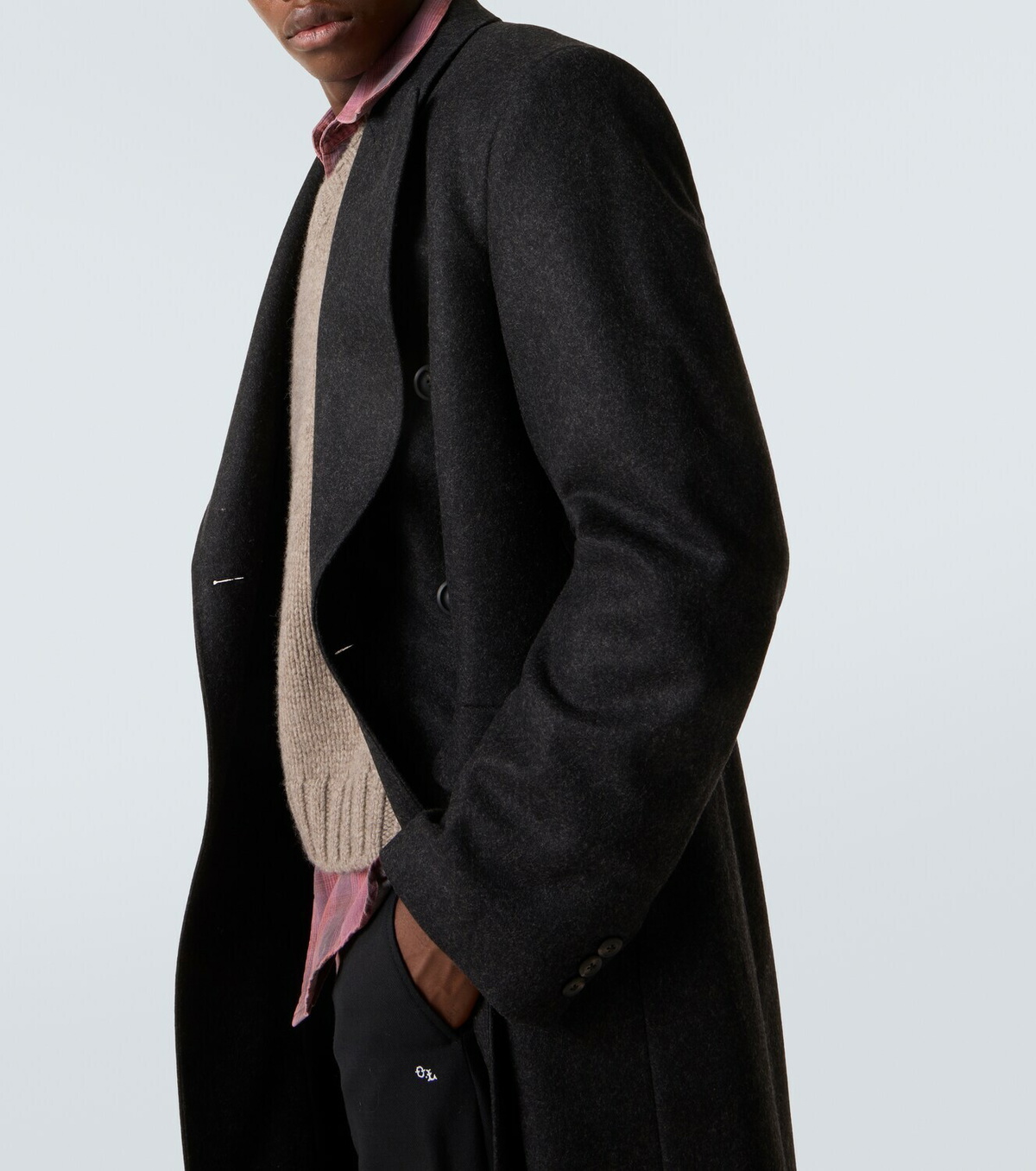 Our Legacy Whale double-breasted wool-blend coat