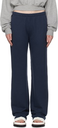 ÉTERNE Navy Straight Leg Sweatpants