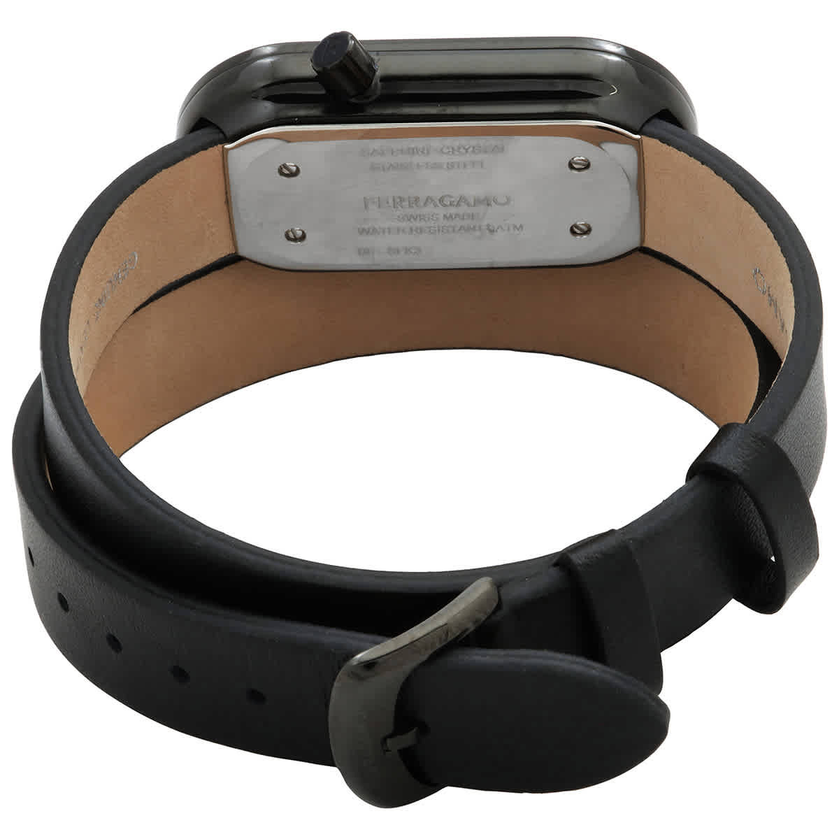 Ferragamo Curve Quartz Black Dial Unisex Watch SFK300423