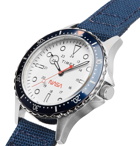Timex - NASA Navi XL 41mm Stainless Steel and Canvas Watch - White