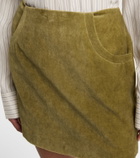 Blazé Milano Coci high-rise cotton velvet miniskirt