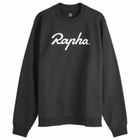 Rapha Men's Logo Crew Sweatshirt in Black/White