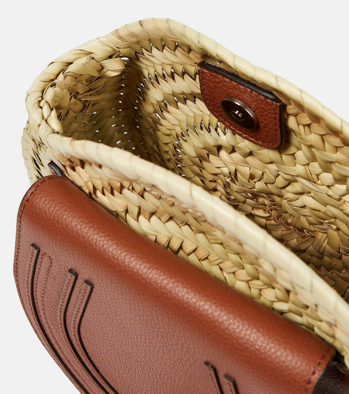 Chloe - Marcie raffia crossbody bag
