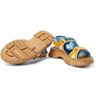 Gucci - Leather and Mesh Sandals - Yellow