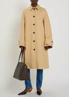 Another Tomorrow Cotton Coat Khaki