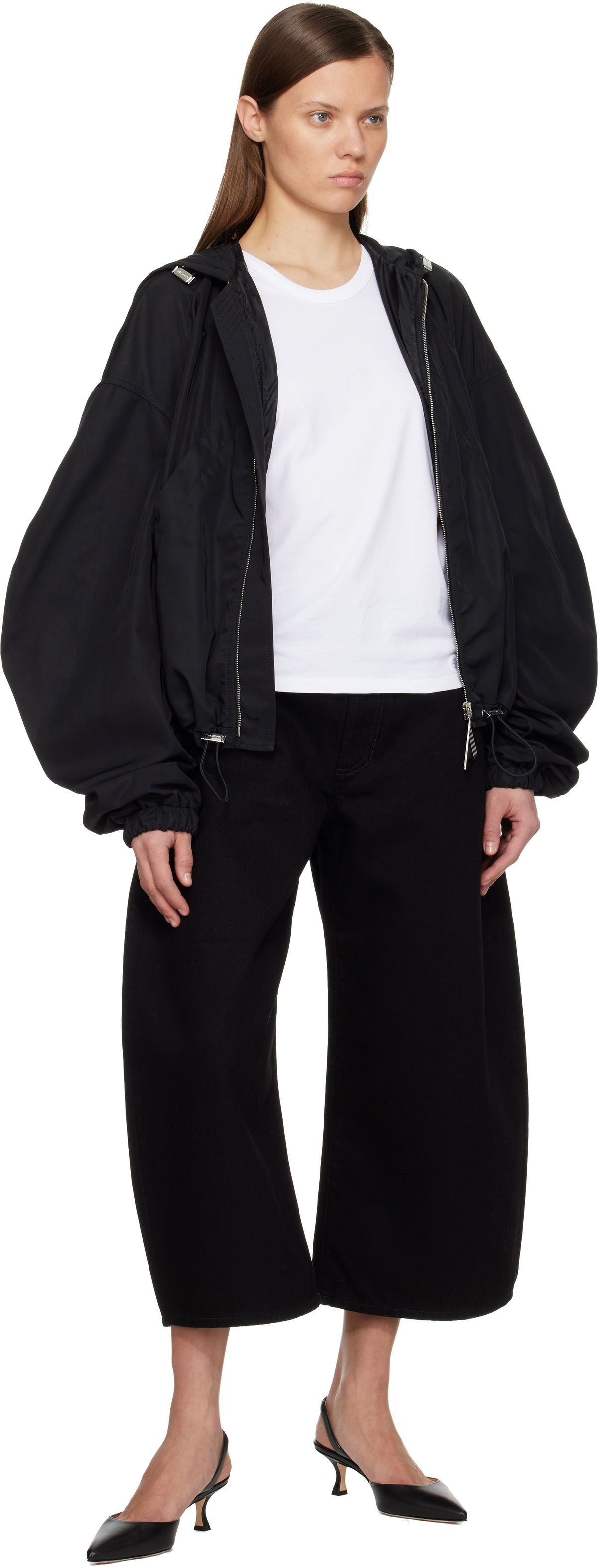 The Attico Black Long Jeans