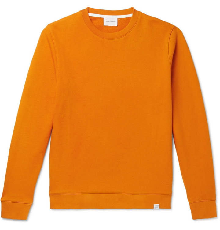 Photo: Norse Projects - Vagn Loopback Cotton-Jersey Sweatshirt - Orange