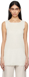 The Row White Jaylen Tank Top