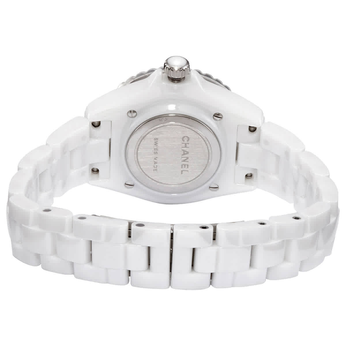 Chanel J12 Quartz White Dial Ladies Watch H5698