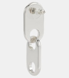 Acne Studios Chain Lock logo drop earrings