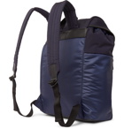 Paul Smith - Leather-Trimmed Ripstop and Shell Backpack - Blue