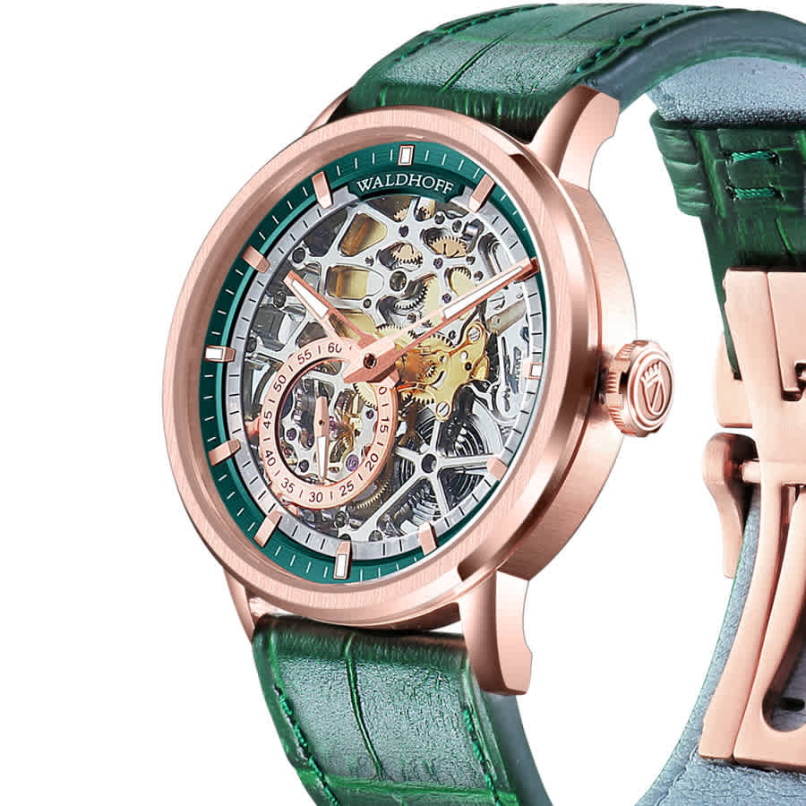 Waldhoff Pioneer Automatic Green Dial Mens Watch Waldhoff Pioneer Emerald
