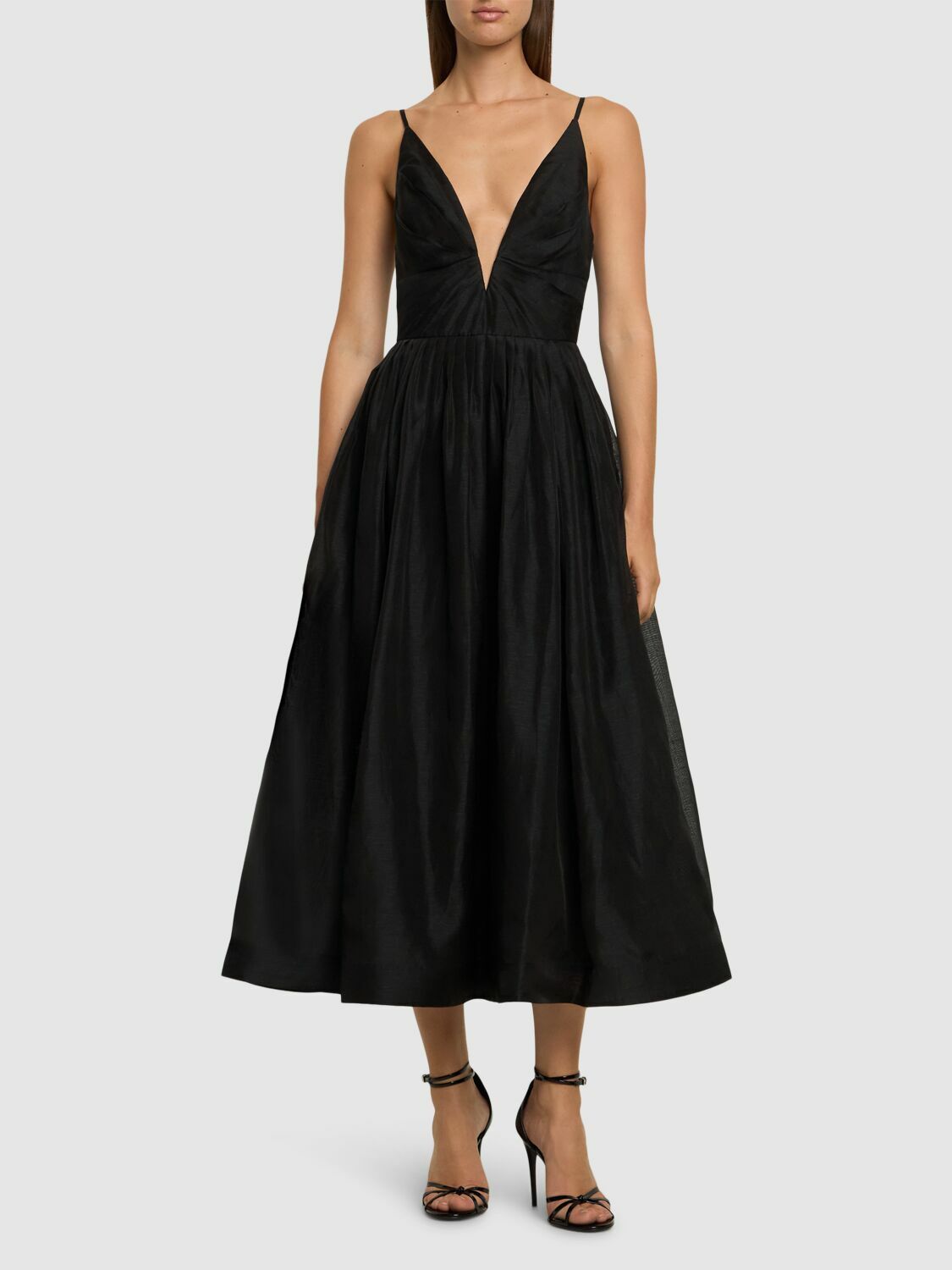 ZIMMERMANN Illustration Organza Midi Dress Zimmermann