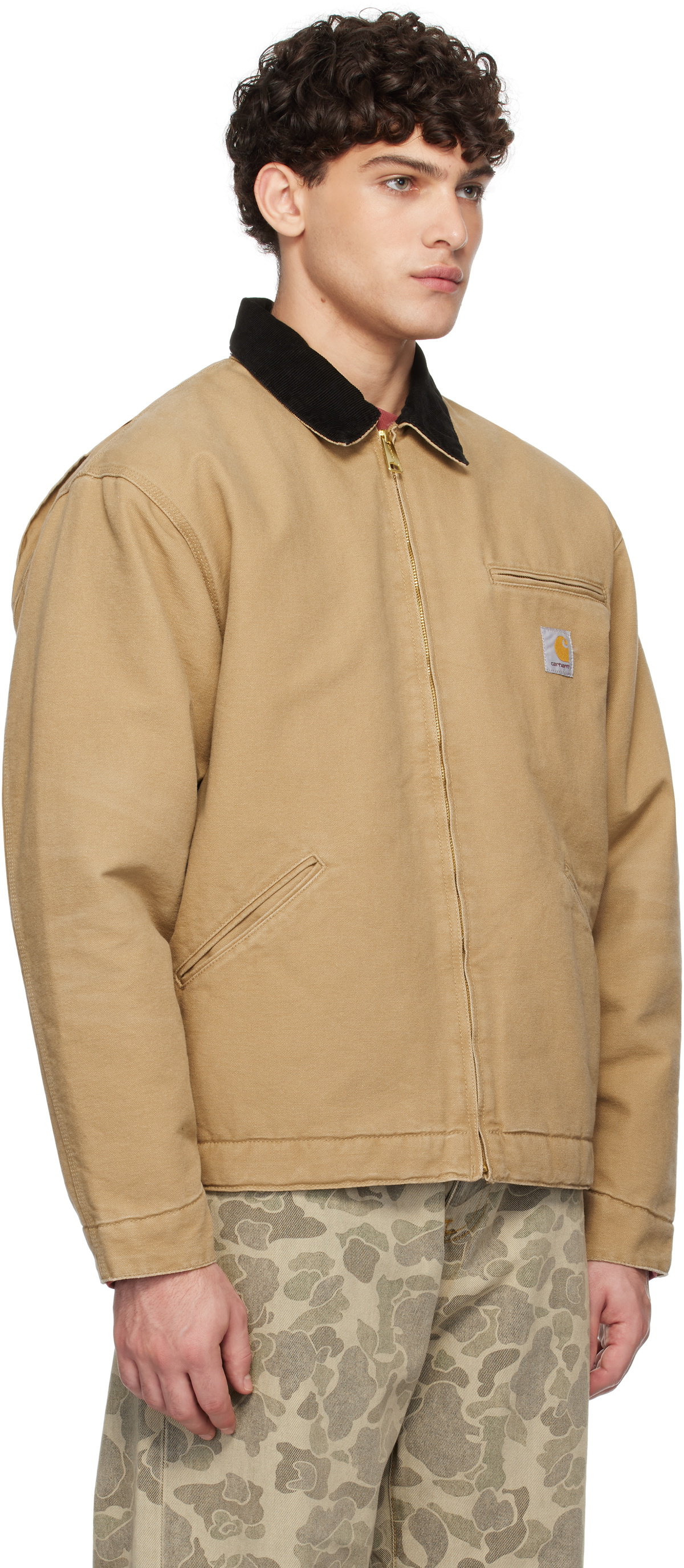 Carhartt Work In Progress Beige Winter OG Detroit Jacket Carhartt WIP