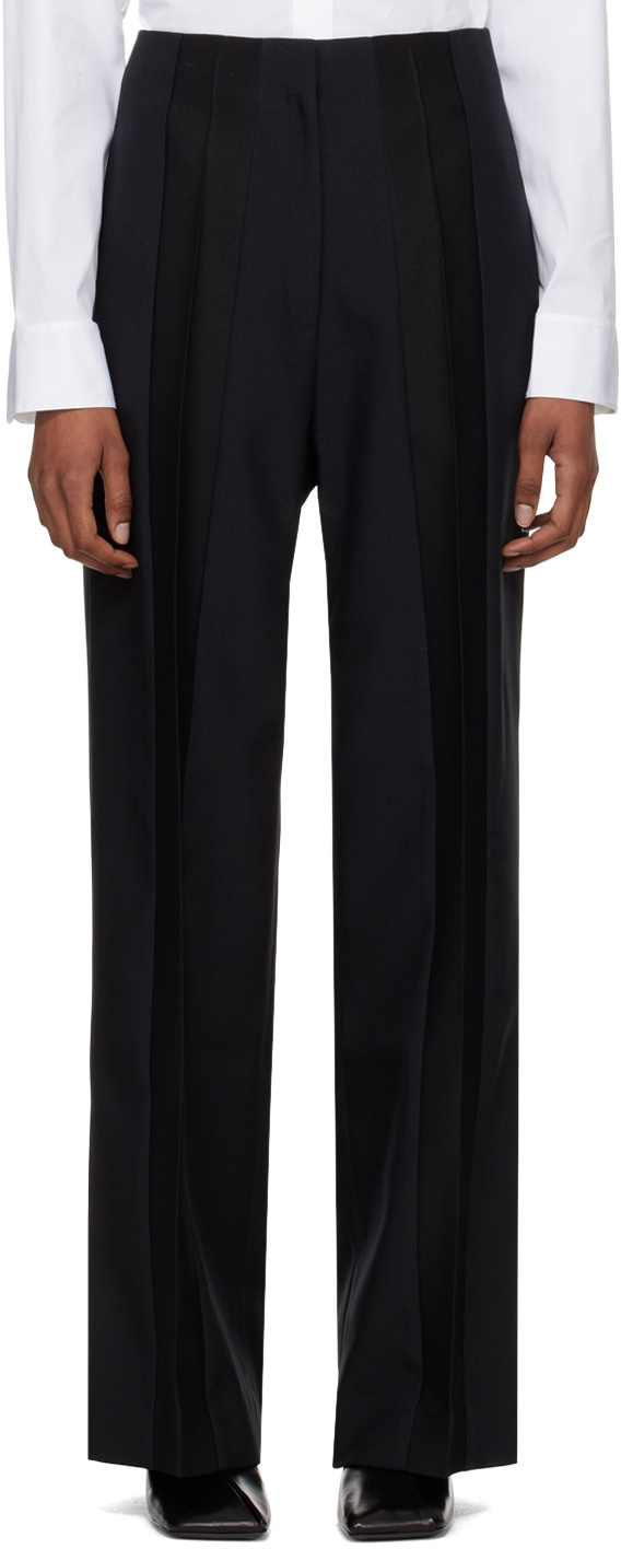 Photo: GIA STUDIOS Black Creased Trousers