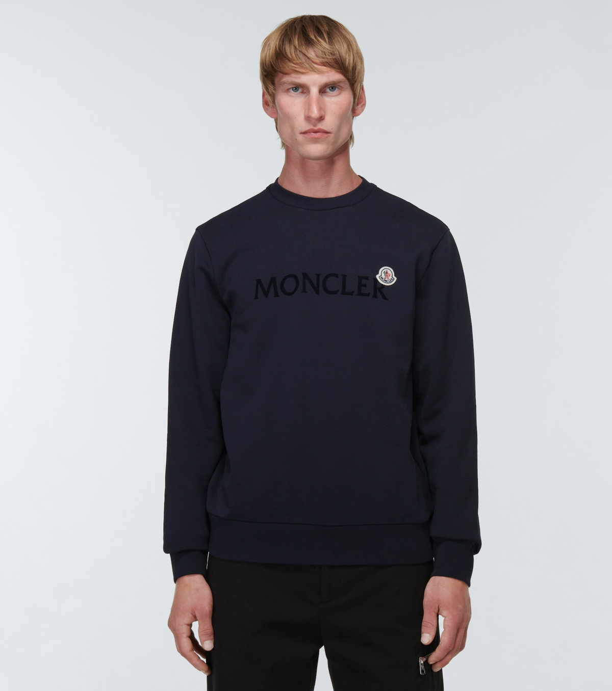 【24SS NEW】MONCLER_men / ロゴ入り コットン スウェットシャツ 24SS NEW】MONCLER_men / ロゴ入り コットン スウェットシャツ