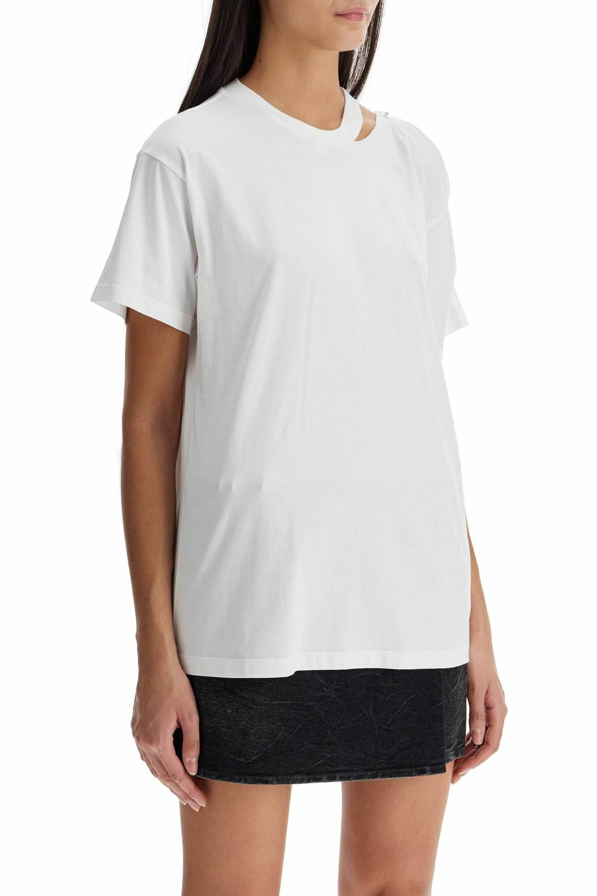MM6 MAISON MARGIELA destroyed t-shirt White MM6 Maison Margiela