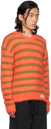 Andersson Bell Orange & Brown Stripe Sweater