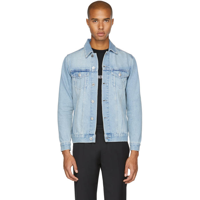 Han Kjobenhavn Blue Denim Base Jacket Han Kjobenhavn