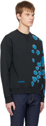 Dsquared2 Black Goth Tye & Dyed Cool Sweatshirt