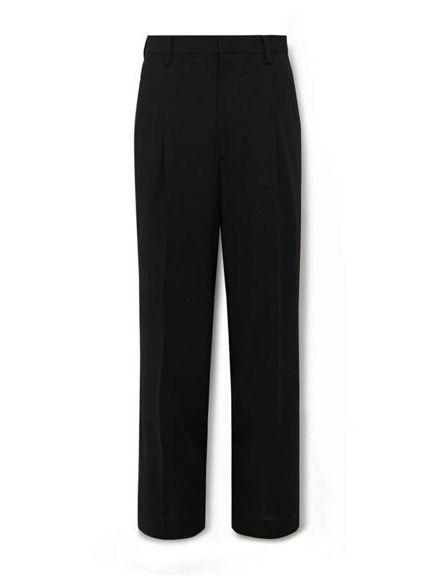 Photo: Auralee - Pleated Straight-Leg Wool Suit Trousers - Black