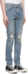 Nudie Jeans Blue Lean Dean Jeans